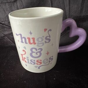 Horizon Group USA Hugs and Kisses 18 oz Ceramic Coffee Mug